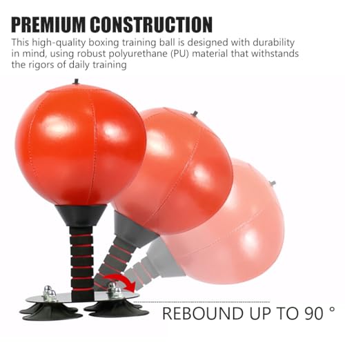 Proberos Desktop Punching Bag, MMA Boxing Reflex Ball, Stress Buster with 154lbs Suction Cup for Office Table and Counters, Punching Ball, Desk Boxing Punch Ball, Funny Toys for Boy Proberos Desktop Punching Bag, MMA Boxing Reflex Ball, Stress Buster with 154lbs Suction Cup for Office Table and Counters, Punching Ball, Desk Boxing Punch Ball, Funny Toys for Boy